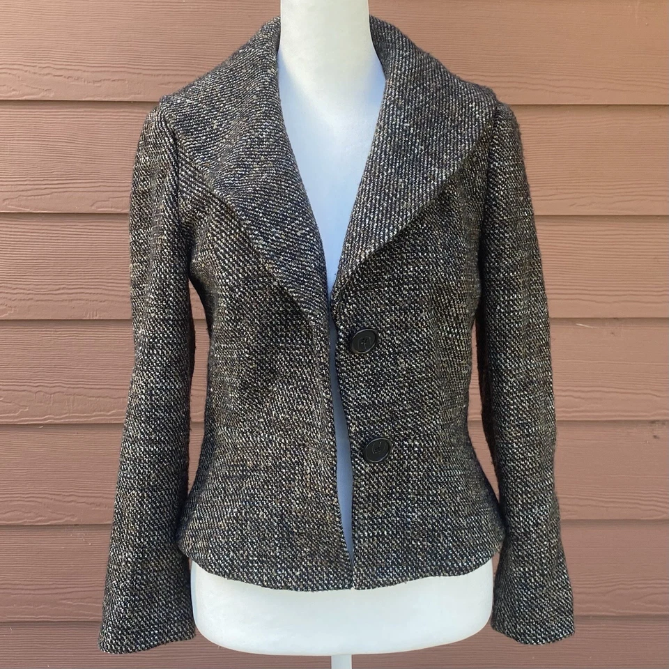 Abrigo Ann Taylor Mezcla Lana - Talla 0 Foto 2 de 4