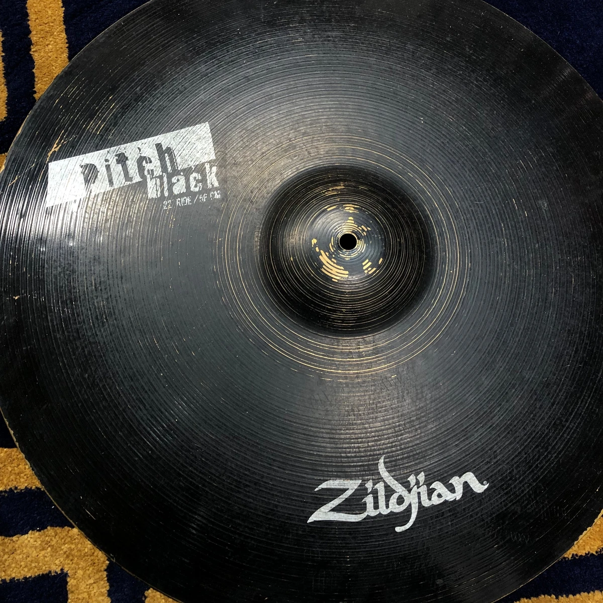 Zildjian pitch black 22 ride deals