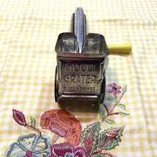 Mouli-Grater Yellow Bakelite Handle Fancy Mid...