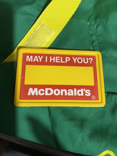 Uniforme vintage Fisher Price divertente con cibo McDonald's Crew completa - Foto 10 di 11