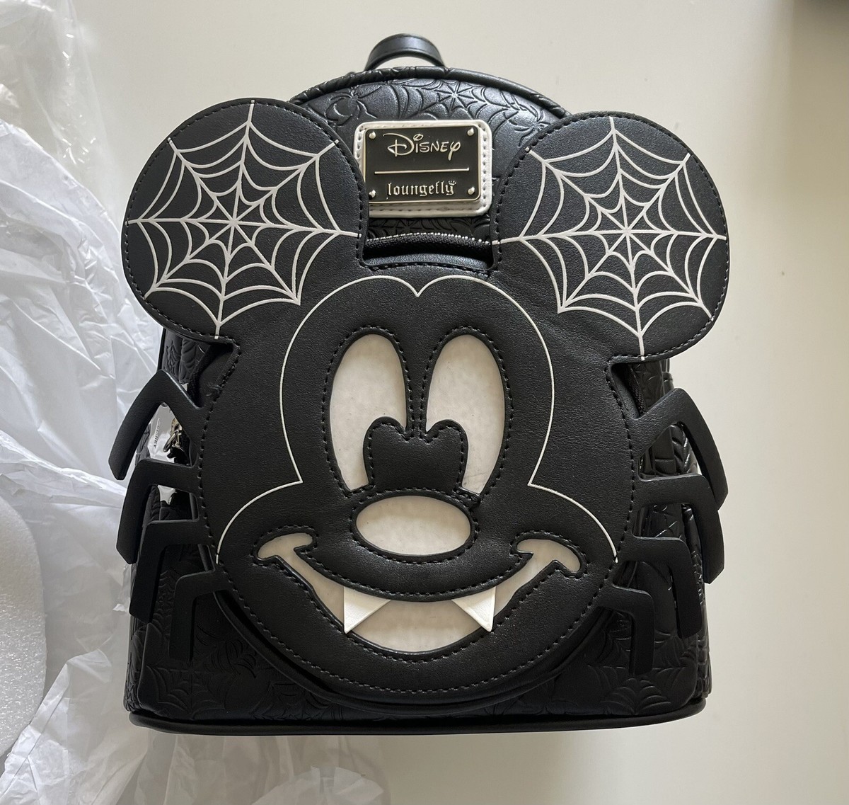 Loungefly Disney Mickey Mouse Spider Glow-in-Dark Backpack HARD TO FIND- Sold out. Loungefly Authentic Disneyland GLOW  main image 3