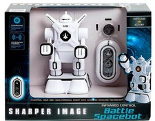 SHARPER IMAGE WIRELESS R/C BATTLE SPACEBOT,ROBOT,360 SPIN ACTION,AGES 6 ,NEW