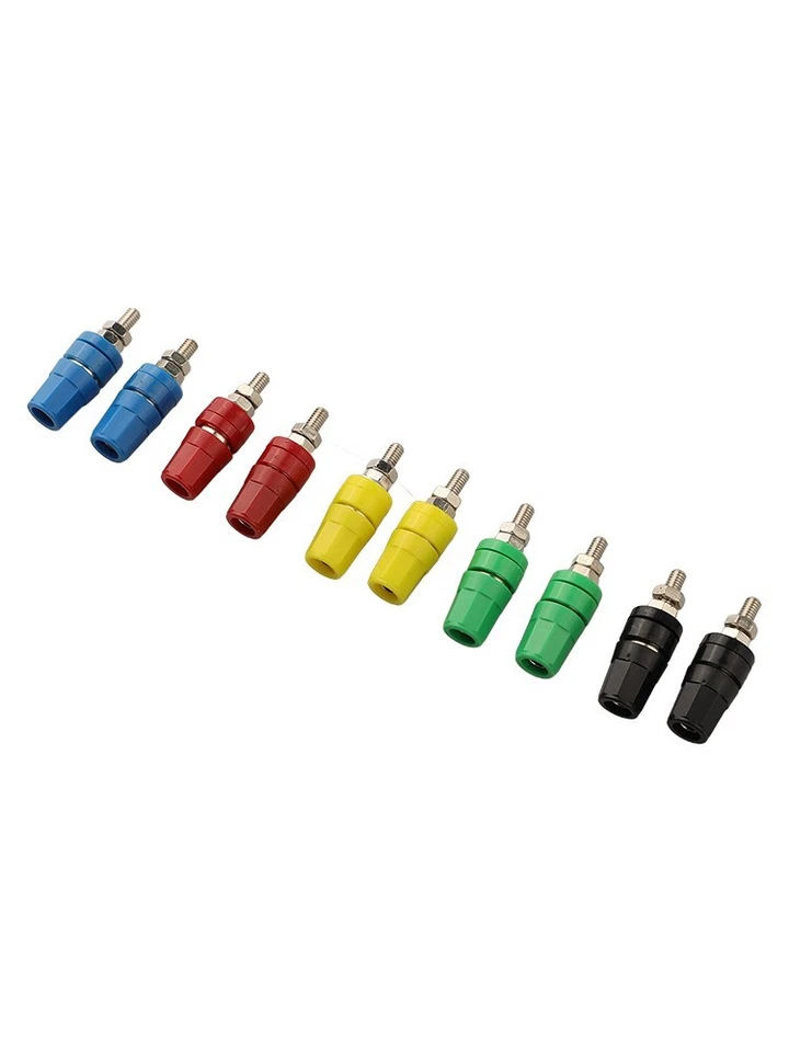 10 Count 4MM Banana Socket Connectors for Efficient Electrical Wiring Needs - Image 4 of 4