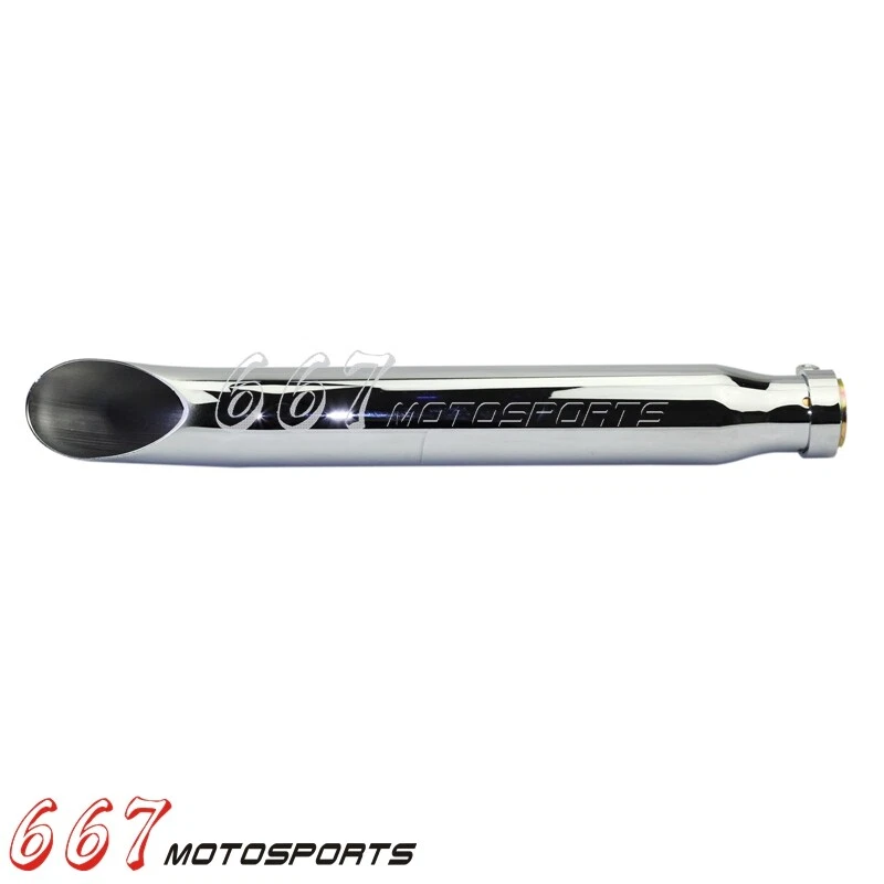 Exhaust Muffler Pipe For Harley Suzuki VL125 800 1500 Intruder Bobber Cafe Racer Foto 4 de 4