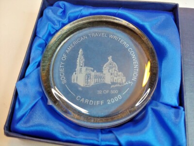 Society of American Travel Writers Convention Cardiff 2000 Paperweight Limited