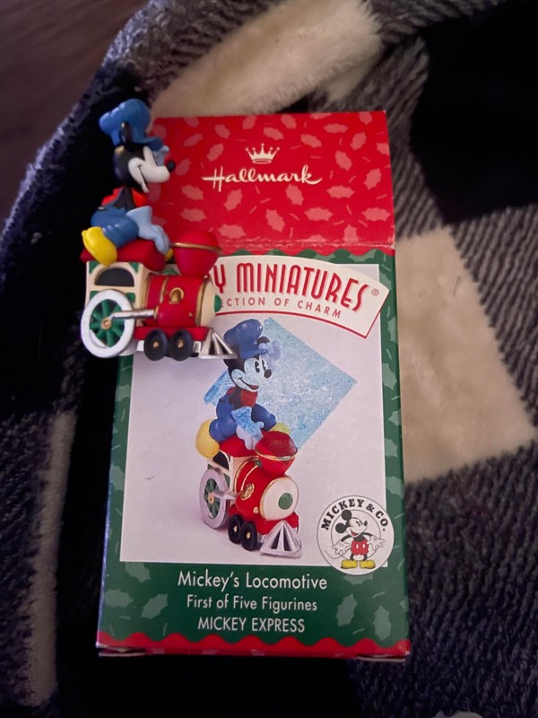 Vintage Hallmark Merry Miniatures Mickey's Locomotive Express First 1st Series