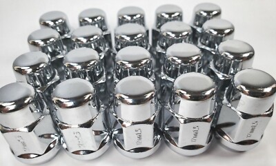 20 Pack - BULGE ACORN (41138) 12 x 1.5mm Lug Nut, Chrome | eBay
