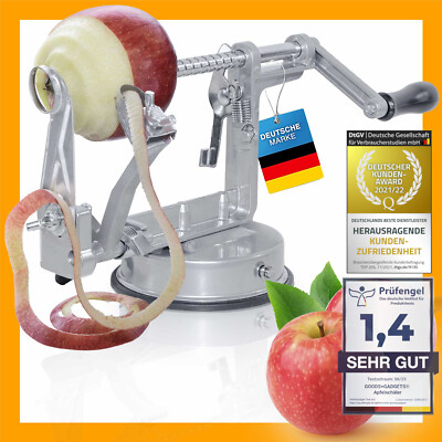 Goods Gadgets Apfelschäler Apfelschneider Apfelentkerner Maschine Edelstahl 3in1