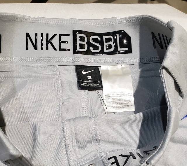 Nike Pro Vapor Baseball Pant Gray/Royal Piping Boys XL Extra Large