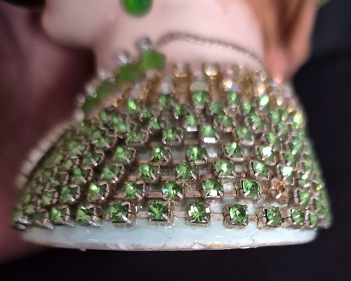 VINTAGE OOAK NAPCO C4554C JEWELED LADY HEAD VASE NEAR MINT SIGNED AND STAMPED - Picture 11 of 13