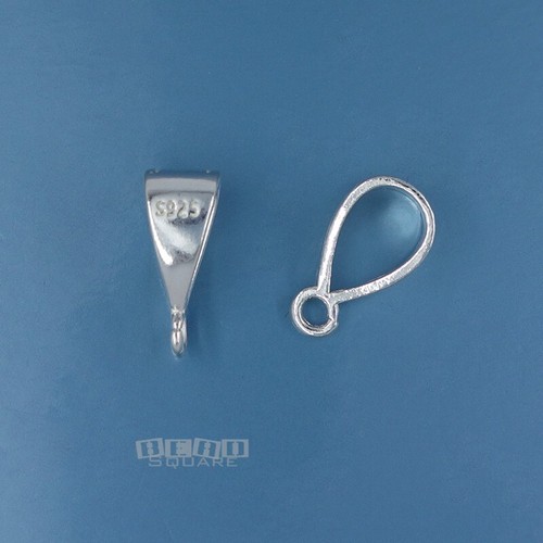 2 conectores de fianza colgantes en V de plata esterlina sólida con bucle abierto 14,3 mm #33325 - Imagen 2 de 4