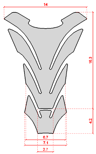 Tank Pad Rizla Stickers 3D Resin Tank Guard for Motorcycle Carbon