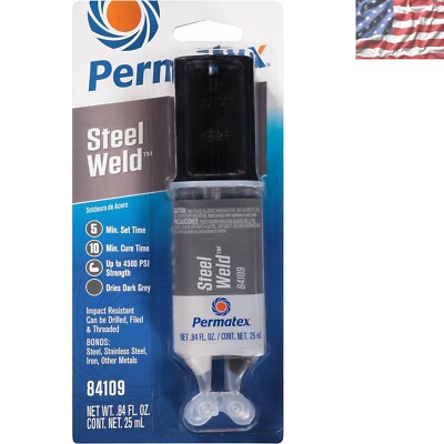 Quick Setting PermaPoxy 4-Minute Epoxy Adhesive for Metal Bonding - 0.84 oz