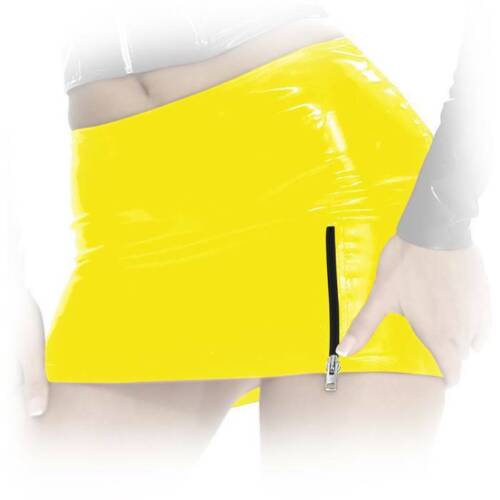 Insistline - Extravaganter Datex Minirock mit Zip in diversen Farben - Bild 6 von 6