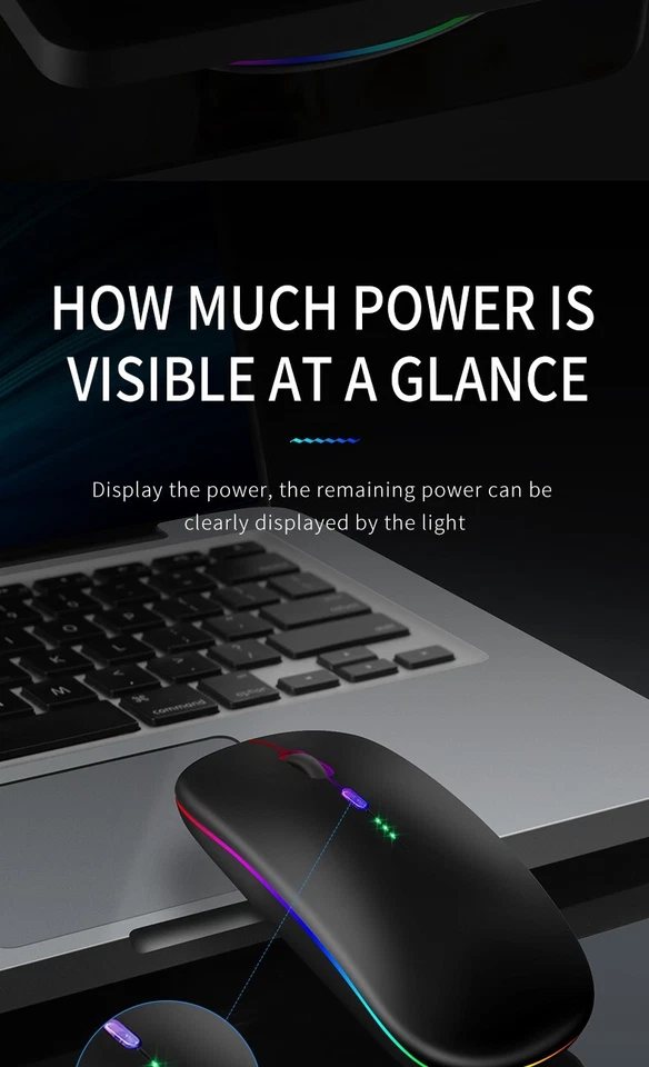 2.4 GHz Wireless Cordless Mouse Mice Optical Scroll For Laptop PC Computer + USB - Image 4 of 4