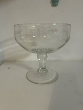 VASO VETRO MAJANI VINTAGE PUBBLICITARIO COPPA CIOCCOLATA PASTICCERIA CONTENITORE