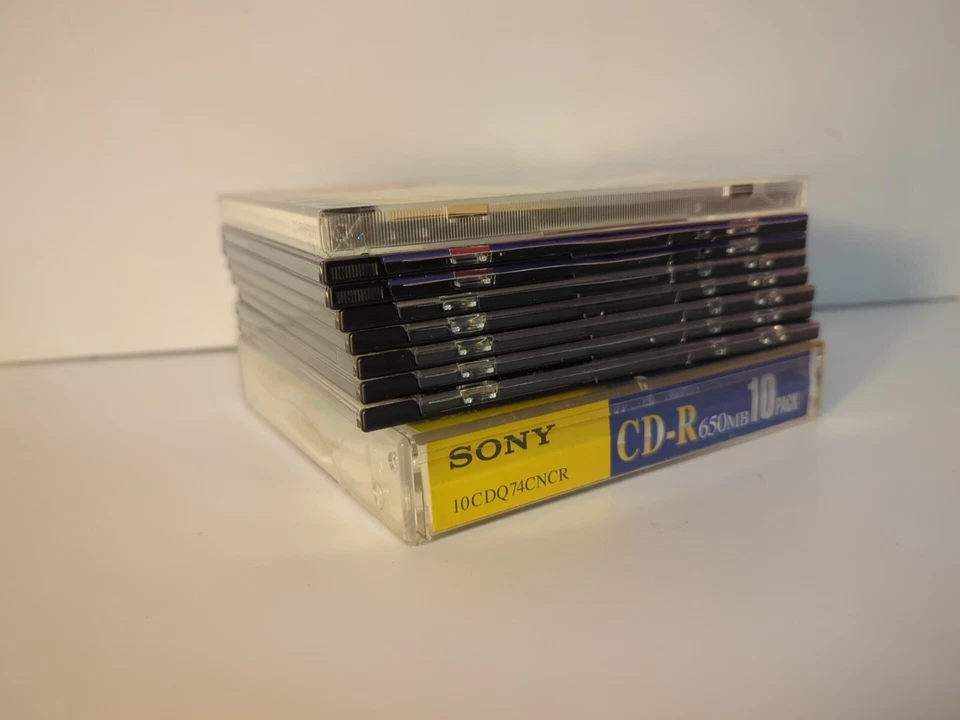 New Blank CD Lot (14) Sony, Imation - CD-R, CD-RW, 650MB, 700MB, Various Speeds - Image 2 of 4