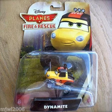 Disney Planes FIRE & RESCUE DYNAMITE diecast Smokejumper Piston Peak INTL CARD