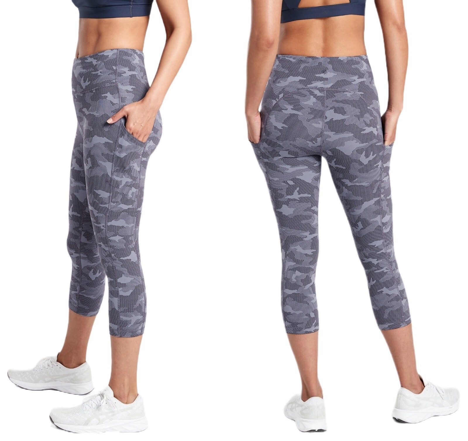 Athleta Ultimate Stash Pocket Texture Leggings XS Tal… Gem