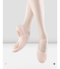 BLOCH Ladies Dansoft ll Split Sole Ballet Shoes S0258L Sz 6C