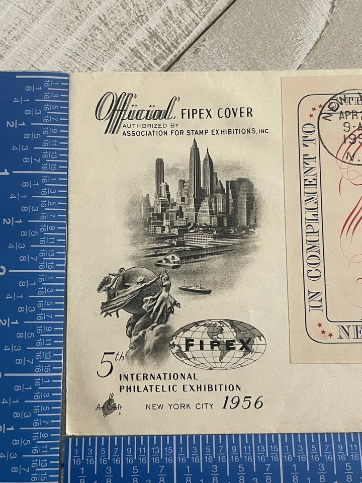 1956 First Day Liberty 3 Cent Stamps On Envelope - Image 4 of 4