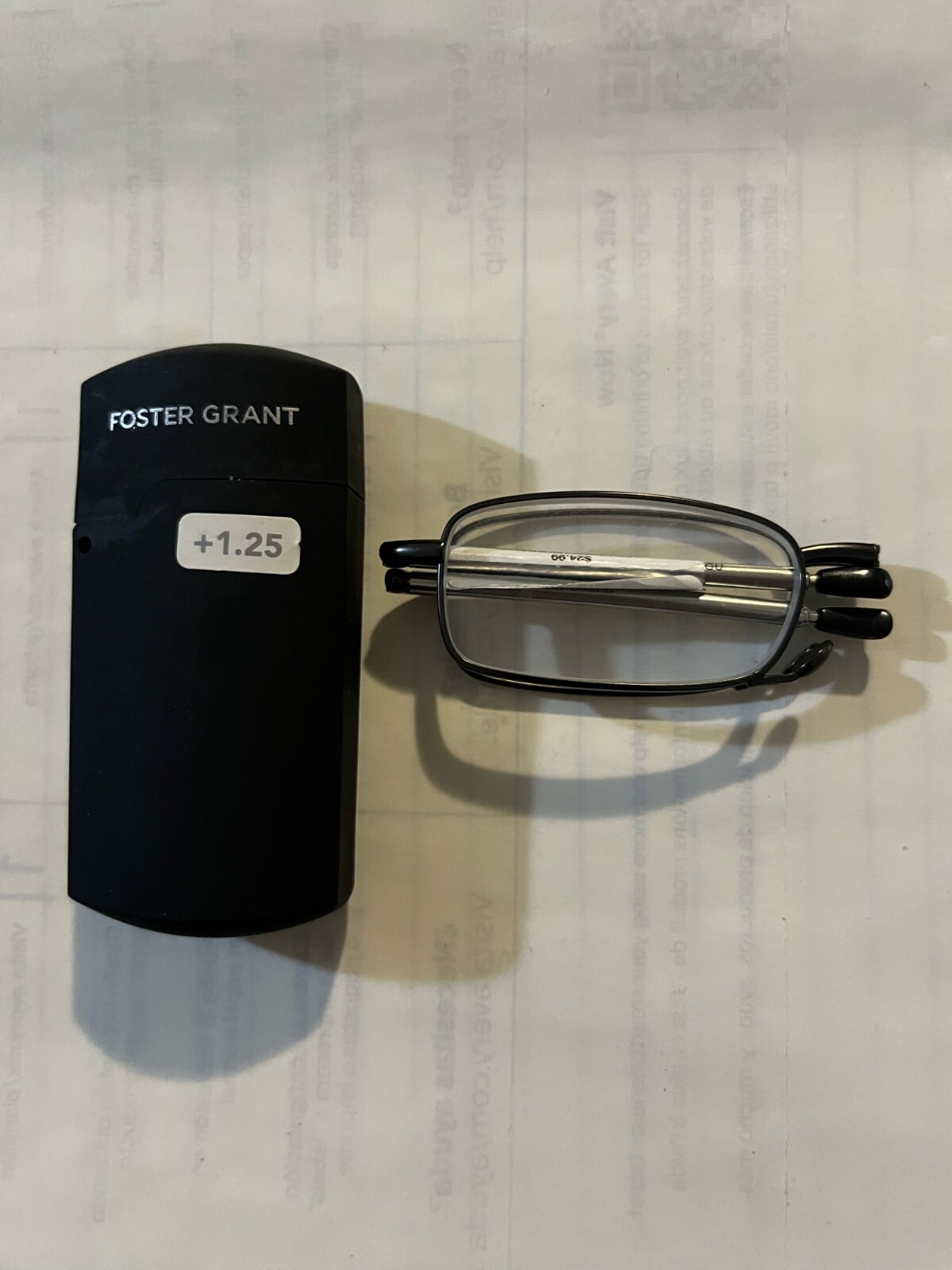 Foster Grant Folding Reading Glasses Gideon black/sliver Pick Strength +++ eBay