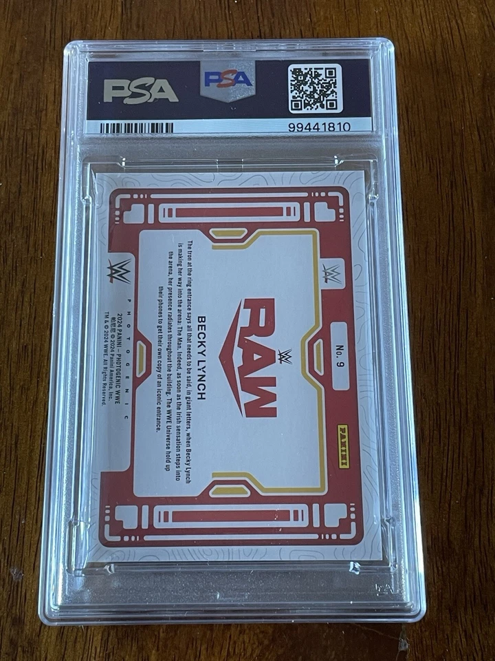 2024 Photogenic WWE Becky Lynch Down The Ramp Maze 12/25 PSA 9 POP 1 - Image 4 of 4