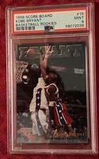1996 Score Board Basketball Rookies Kobe Bryant #15 RC PSA 9 Mint New Case