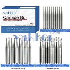 Vakker Dental Tungsten Carbide Burs for High Speed Handpiece FG Friction Grip