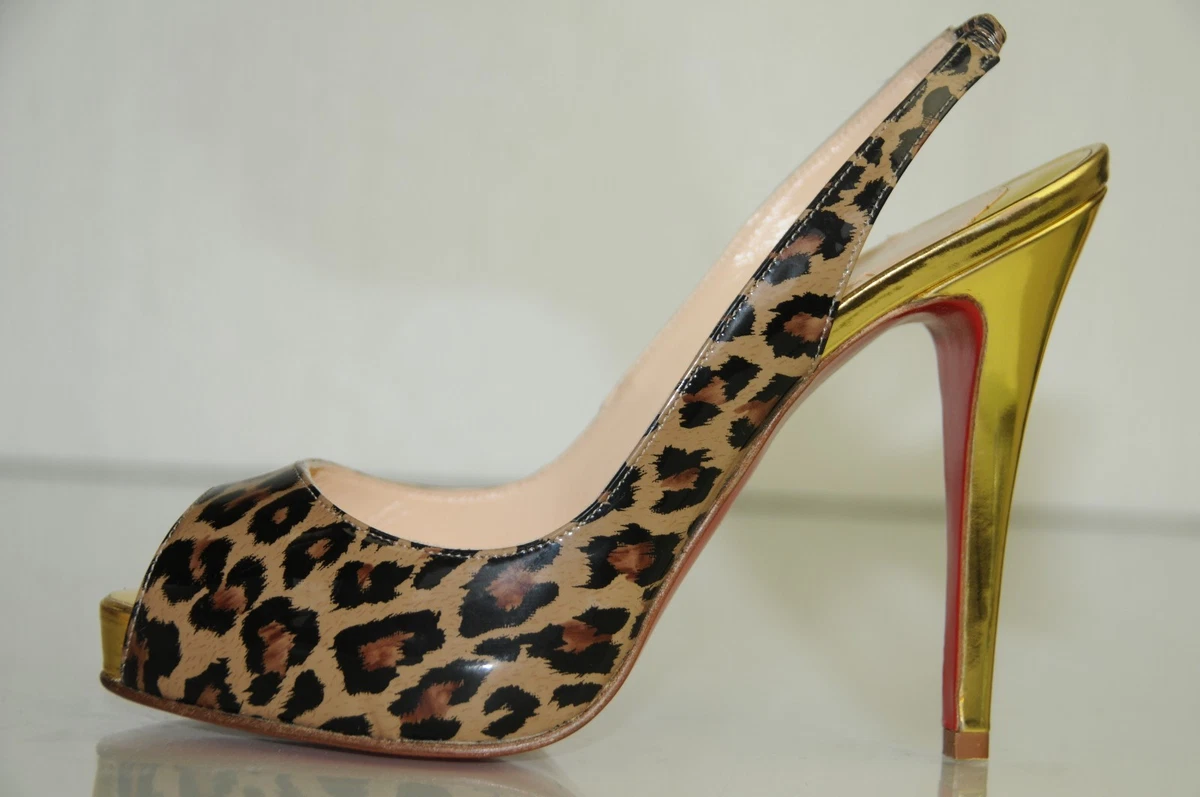 Louboutin animal shop print shoes