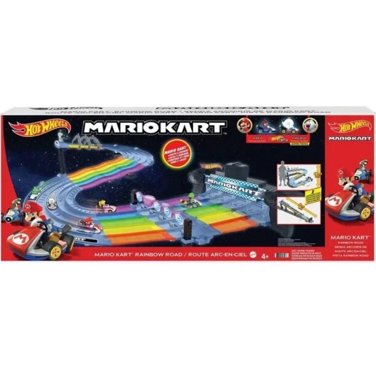 Hot Wheels GXX41-Mario Kart Rainbow Road Track Set for sale online