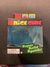 Nee Doh Nice Cube - Super Solid Squish BLUE- Brand New/Factory Sealed 