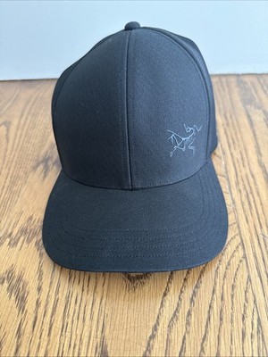 Arc'teryx Black Ball Cap Fitted One Size Hats Outdoor Running Hiking Cap Hat
