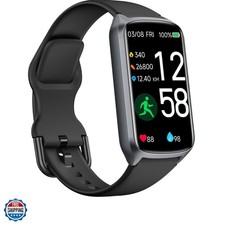 Health Fitness Tracker with 24/7 Heart Rate, Blood Oxygen, Blood Pressure, Sl...