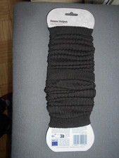Damen Strickstulpen braun Baumwollmix one size