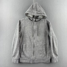Figs Sweatshirt Womens Large Gray Fleece Full Zip Hoodie Medical PA MA Nurse Doc