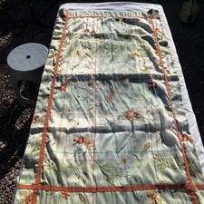 Quilted Embroidered Pillow Sham Cotton