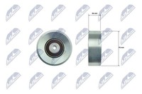 NTY Umlenk-/FüHrungsrolle, Keilrippenriemen RNK-BM-073 FüR BMW CitroËN DS