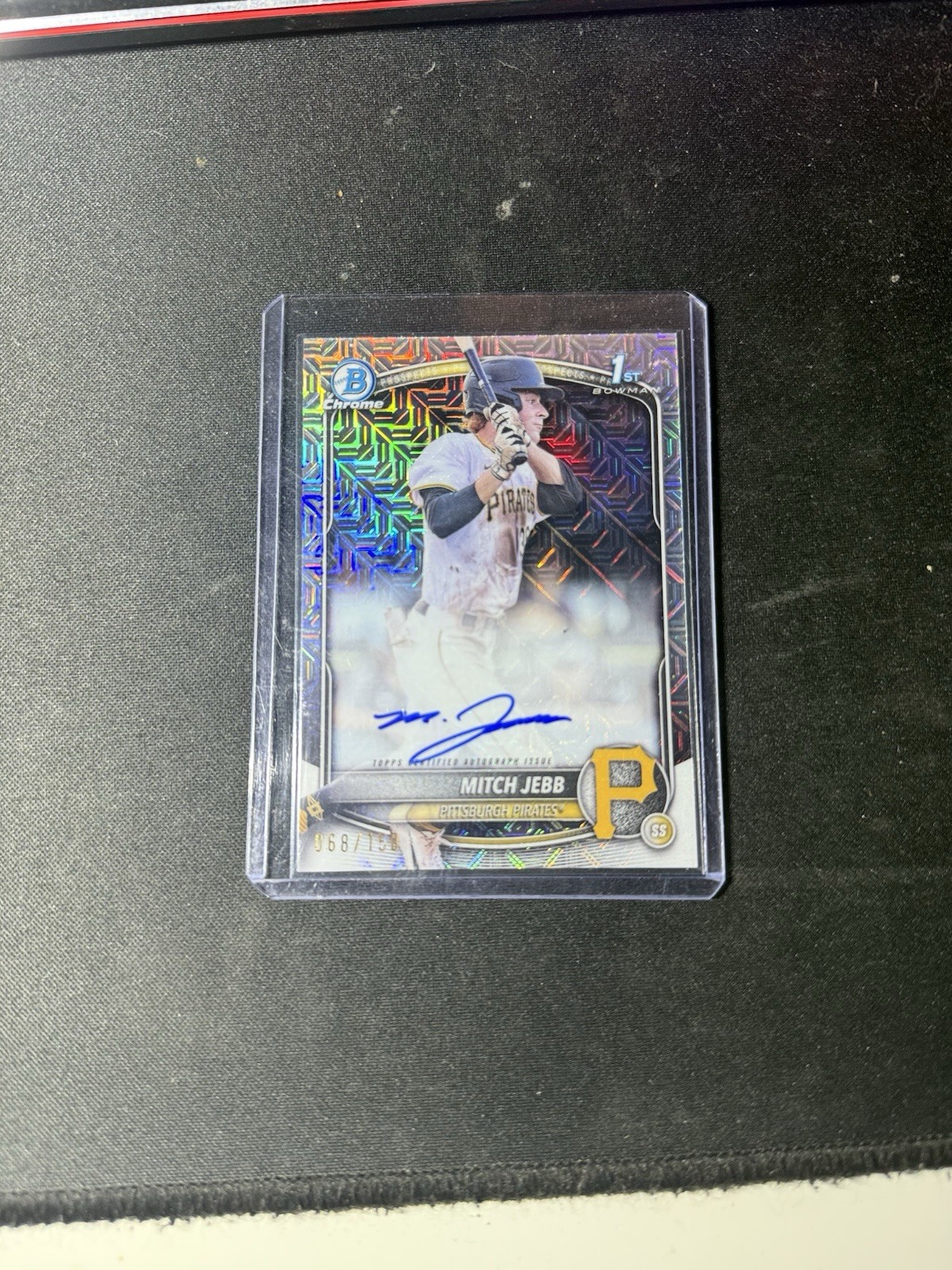 2025 Bowman Chrome Prospect Auto Mitch Jebb #CPA-MJ Hta Choice Refractor /150