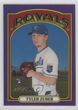 2021 Topps Heritage High Number Hot Box Chrome Purple Refractor Tyler Zuber 2f9