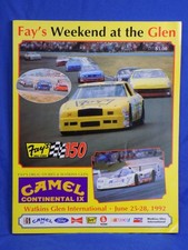 Watkins Glen Race Program Fays Drugs 150 Camel Continental June 25-28, 1992