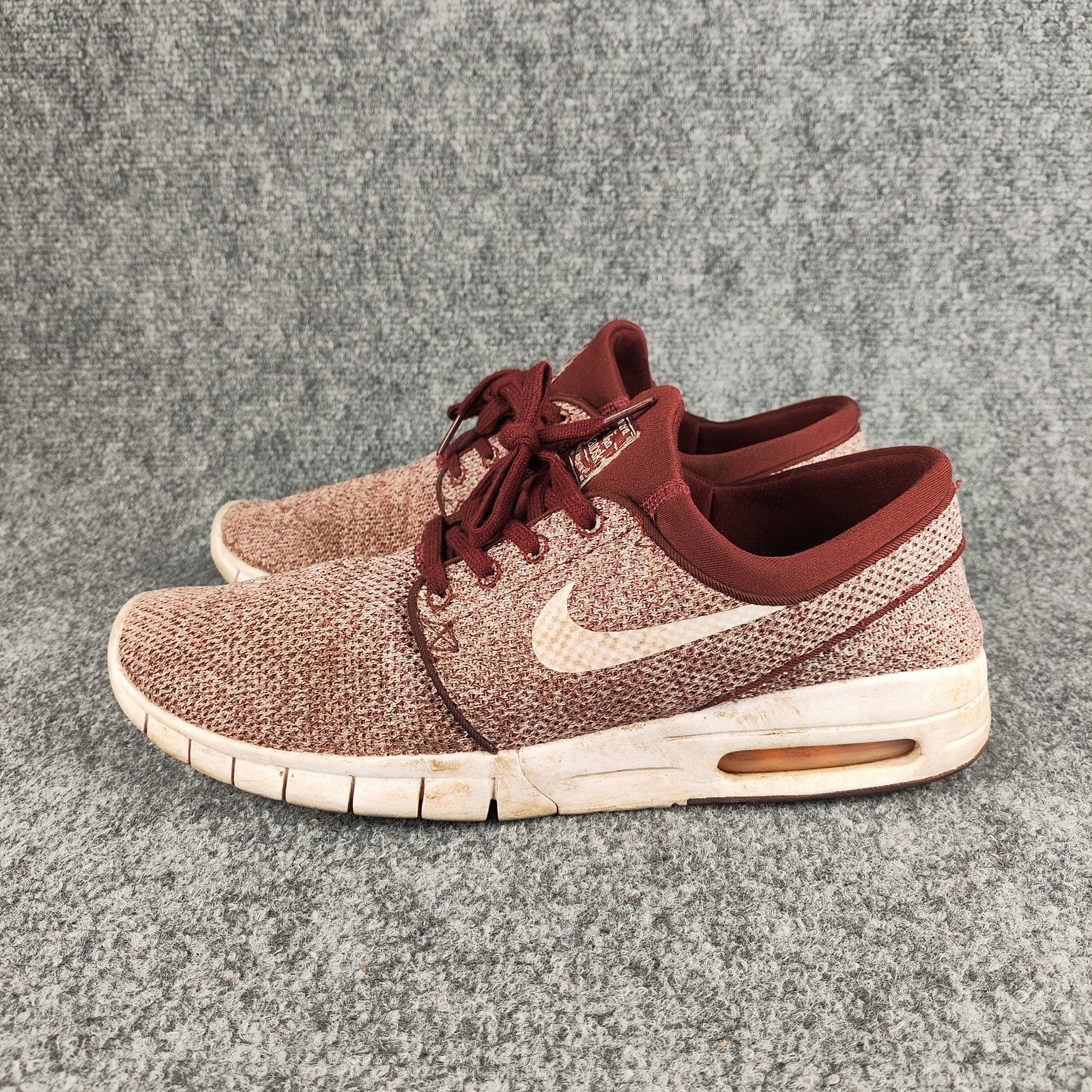 Nike SB Stefan Janoski Max Shoes Mens Size 11.5 Red Mesh Sneakers 631303-618