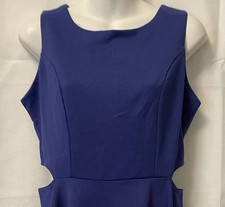 Women’s Royal Blue Cutout Dress BelongSci Size M Sleeveless NWT
