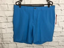 Grand Slam Preformance Golf Shorts Men's Blue Size 34 360 Degree Stretch UPF 50