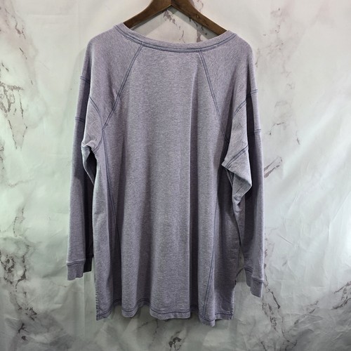 J Jill Sweatshirt Womens XL T Purple Pullover Raglan Drop Shoulder Fit - Picture 5 of 11