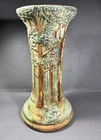 Vintage WELLER POTTERY Forest Woodcraft Tree Scenic Jardiniere Pedestal Base
