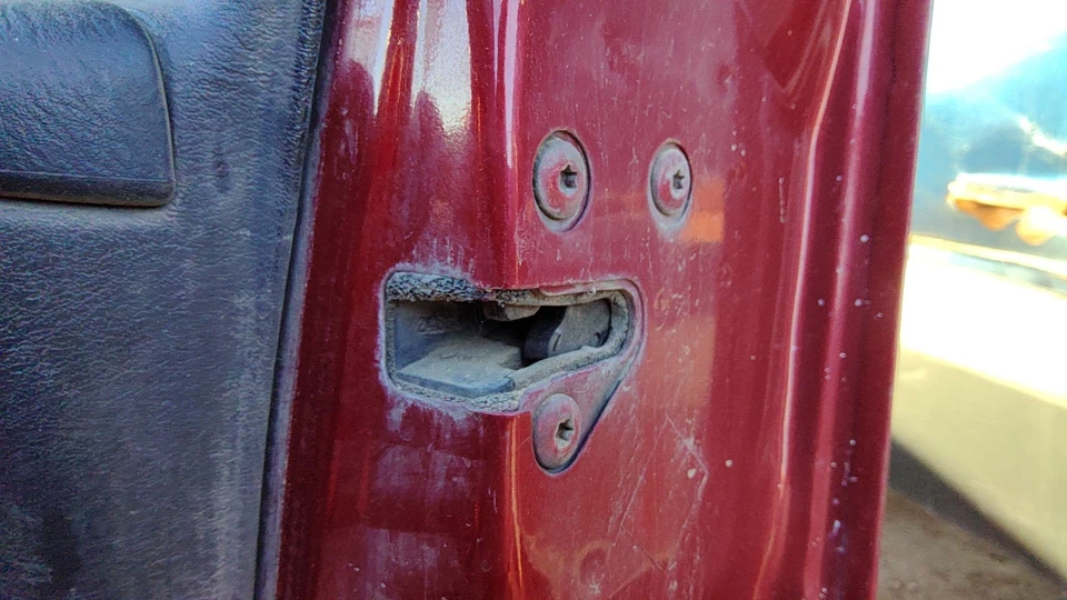 Dodge 2003-2005 pasajero neón pestillo de puerta delantera derecha con varillas/cables OEM Foto 2 de 2