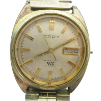 CITIZEN 4-720890 SEVEN STAR V2 Uhr Goldfarben aus Japan