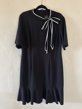 adrianna papell dress 14w EUC Black White Dressy Comfortable Special Event