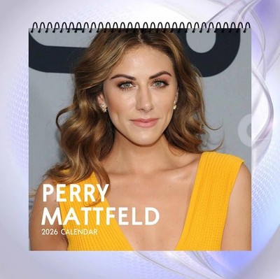 2026 Perry Mattfeld Wall Calendar, Elegant Actress Portrait, Modern